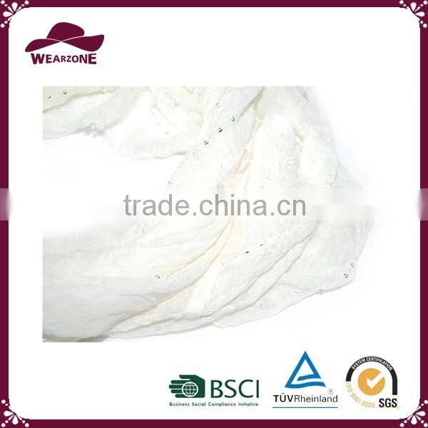 China wholesale snood, white stock snood for ladies