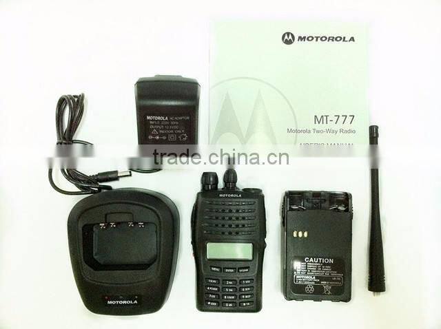 Moto-rola MT-777 VHF 5W Two 2 Way Transceiver Radio Walkie Talkie Handheld