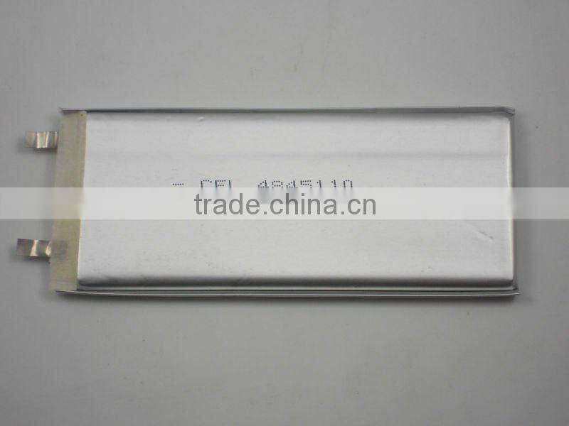 New 3.7v 3000mah flat cell lithium ion battery