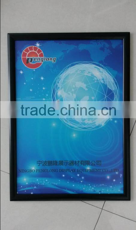 aluminum snap frame boards 25mm clip poster frame wall mounted black poster display frame a1