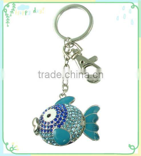 2015 fashion animal teddy bear key chain with cz stones