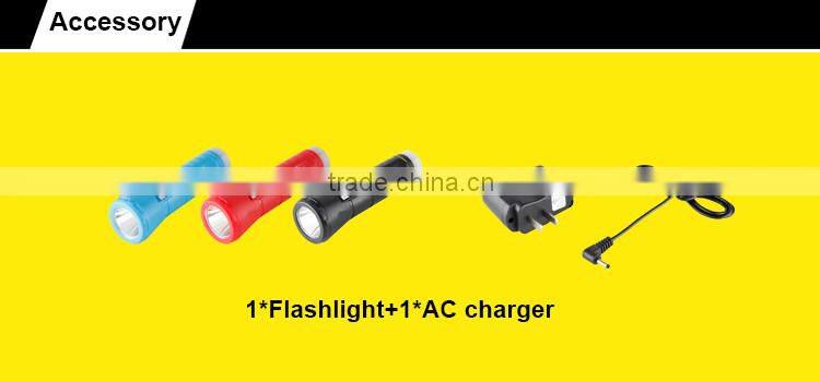 High brightness portable energy saving flashlight torch with led light source
