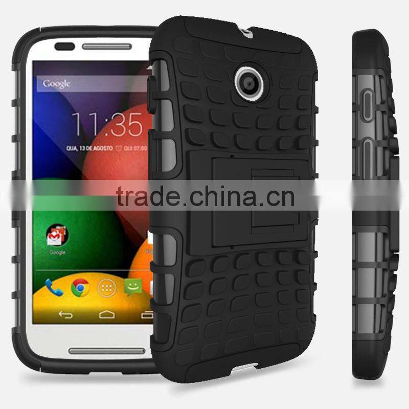 PC TPU Stand hybrid case cover for Motorola Moto E