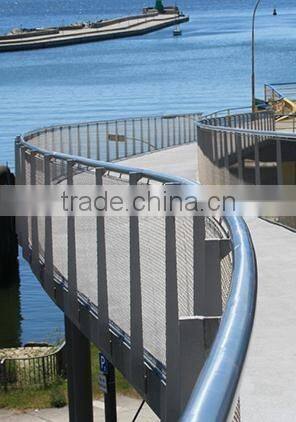 durable stainless steel bridge fence railing mesh