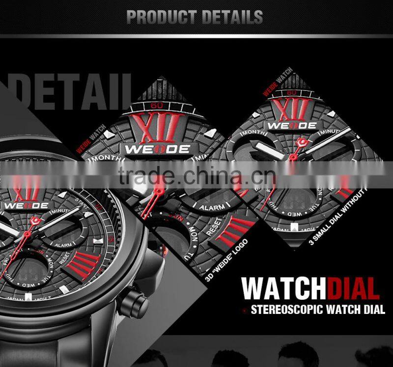 WEIDE Trendy wrist watch Luxury men Wholesle Sport Watch WH3408B-2