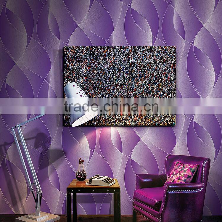 Good quality MyHome 3d hotel waterproof wall paper