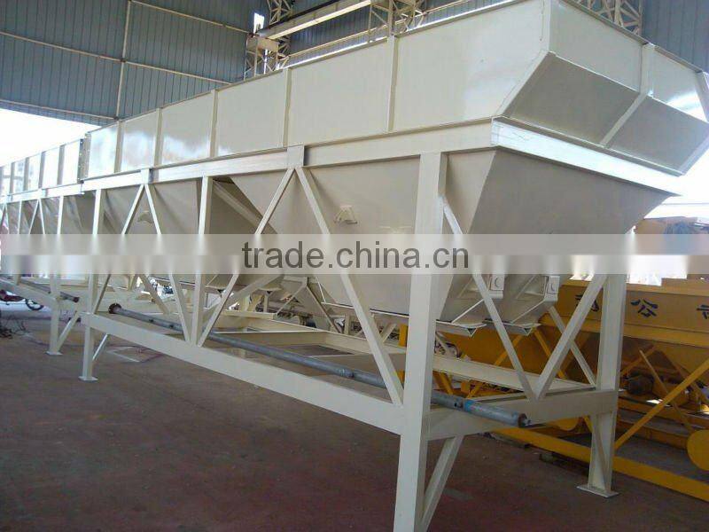 8.38m3*4bins PLD1600 Concrete batching plant machine