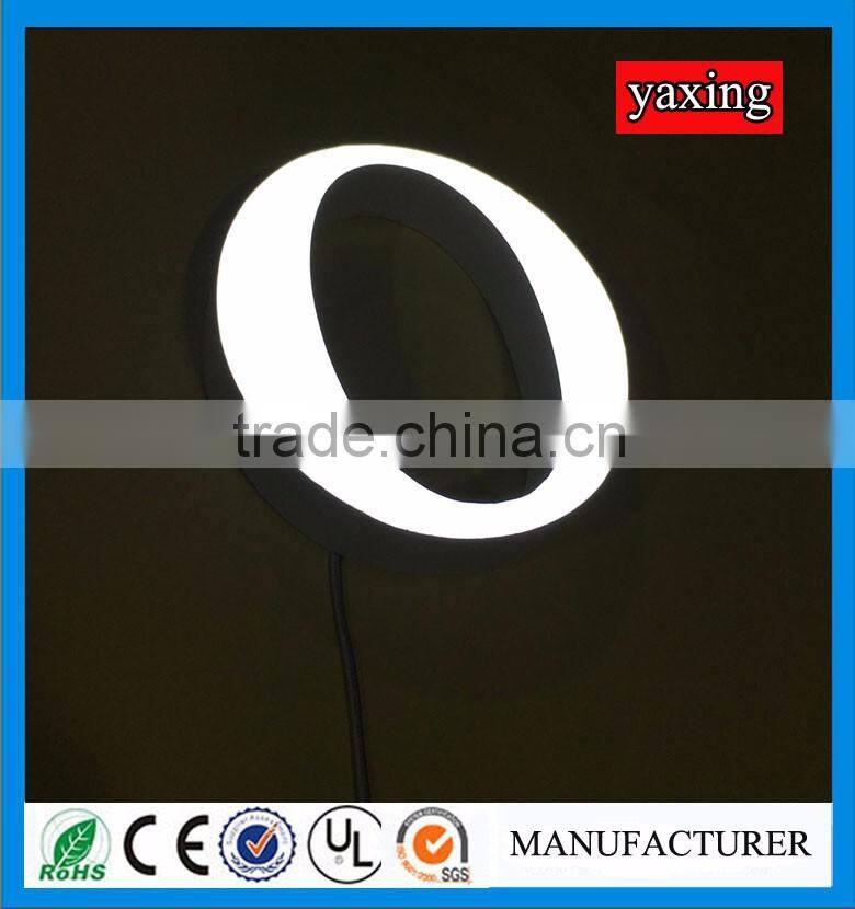 Epoxy resin led light letter sign for outdoor company logo