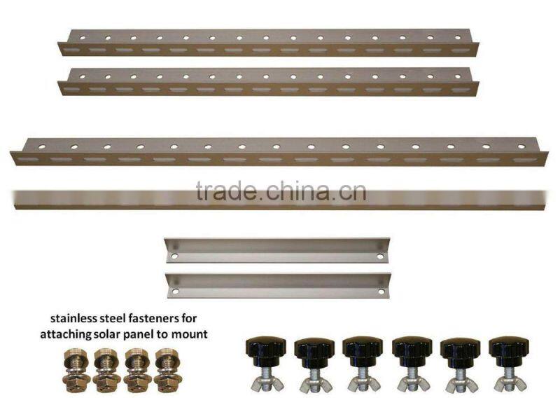 Adjustable Solar Panel Mount Mounting Rack Bracket -- Boat, RV, Roof Off Grid