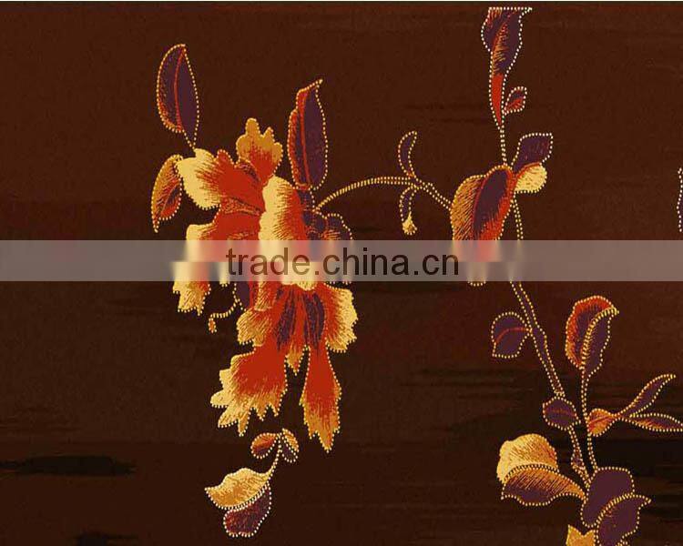 Super soft big flower carpet with classic pattern