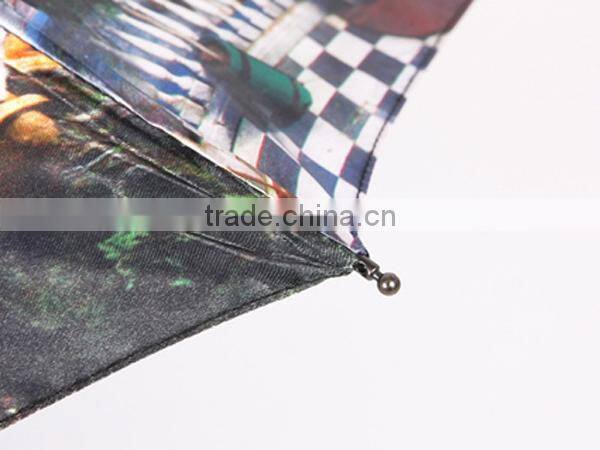 Black coated hot sale polyester foldable umbrella
