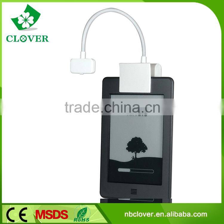 New design white 3 LED foldable book reading lamp led book light with clip