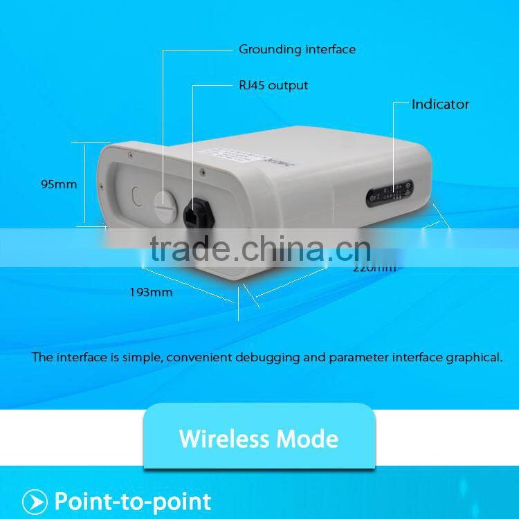 4KM 2.4GHz outdoor wireless network bridge rj45 devices