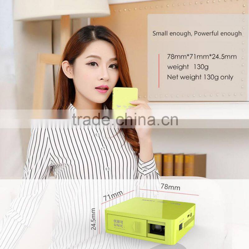 2016 Newest DLP UC50 854*480 800lumens 1080p support mini portable projector dlp projector HD UC50