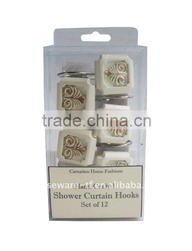 CLASSIC SHOWER CURTAIN HOOK SET