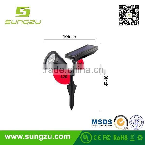 3.7V/750mAh black controlable bright Solar Panel waterproof energy LED ground light the lawn led garden light garden lamp