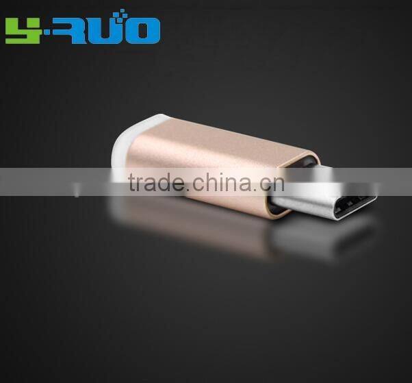 USB-C to Micro USB Adapter Convert Connector for Nexus 5X, 6P, OnePlus 2, with 56k Resistor; Meet USB 3.1 Type C standard