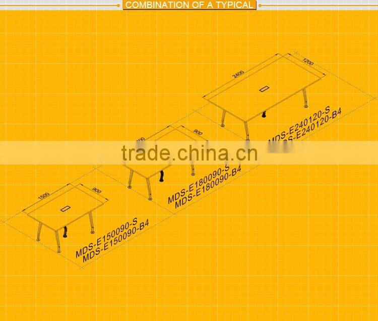 Modern moving cabinet return black tempered modern glass office desk