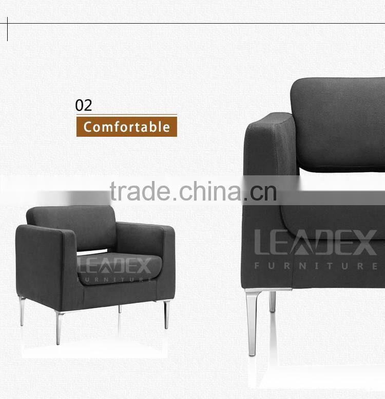2016 new design office furniture single gray office fabric sofa