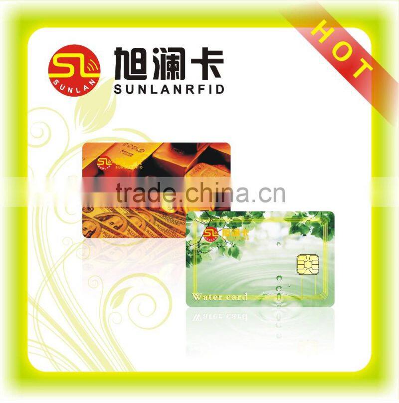 CR80 size plastic rfid chip smart ic card for hotel access control