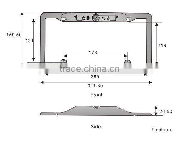 7 inch digital car monitor backup camera system