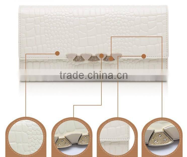 genuine leather women leather wallet 2014 fashion design lady's wallet in hot selling