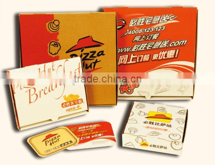 corrugated paper cheap pizza boxes