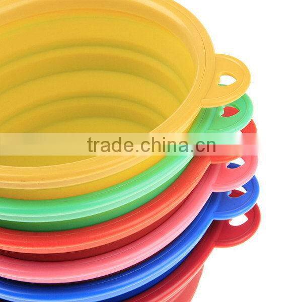 High quality hotsell folding silicone pet feeders pet bowls