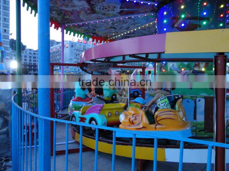 Kiddy Car Rides Mini Shuttle Track Car Indoor Outdoor Game