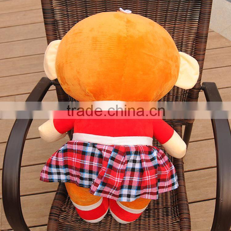 made in china promotional economy custom plush soft purple monkey toys