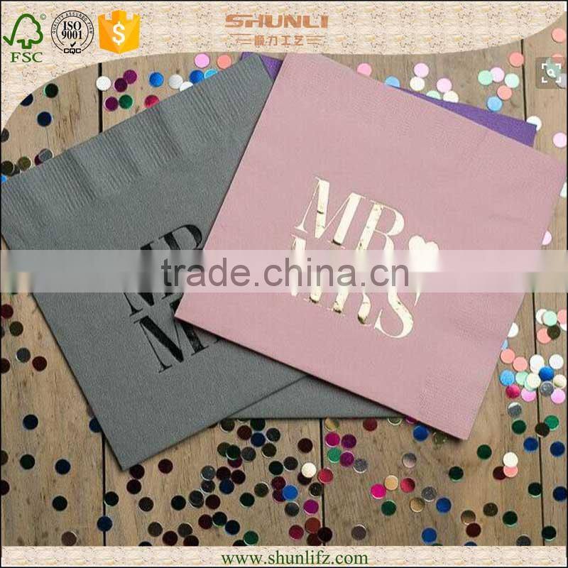 Chinese raw materials paper napkin for party supplier