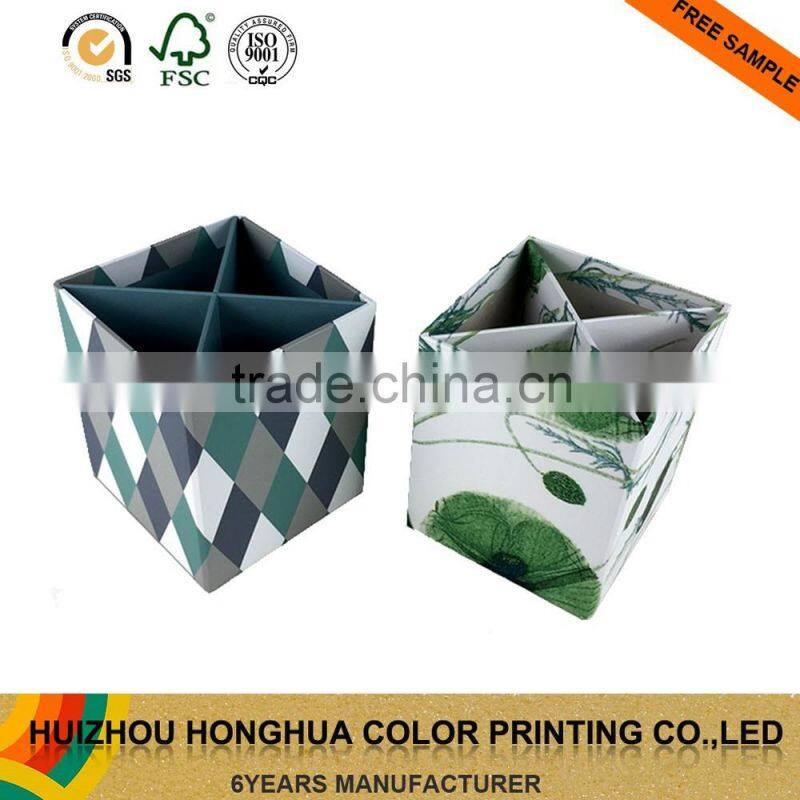 Paper Pencil Holder Square Box Cardboard for Pencil Package Stationery Holder