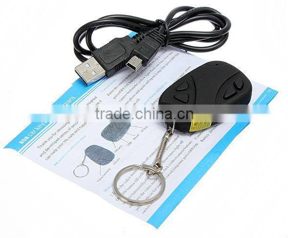 Mini 808 Car Keychain Hidden Camera DVR, HD Car key Micro Video Camcorder