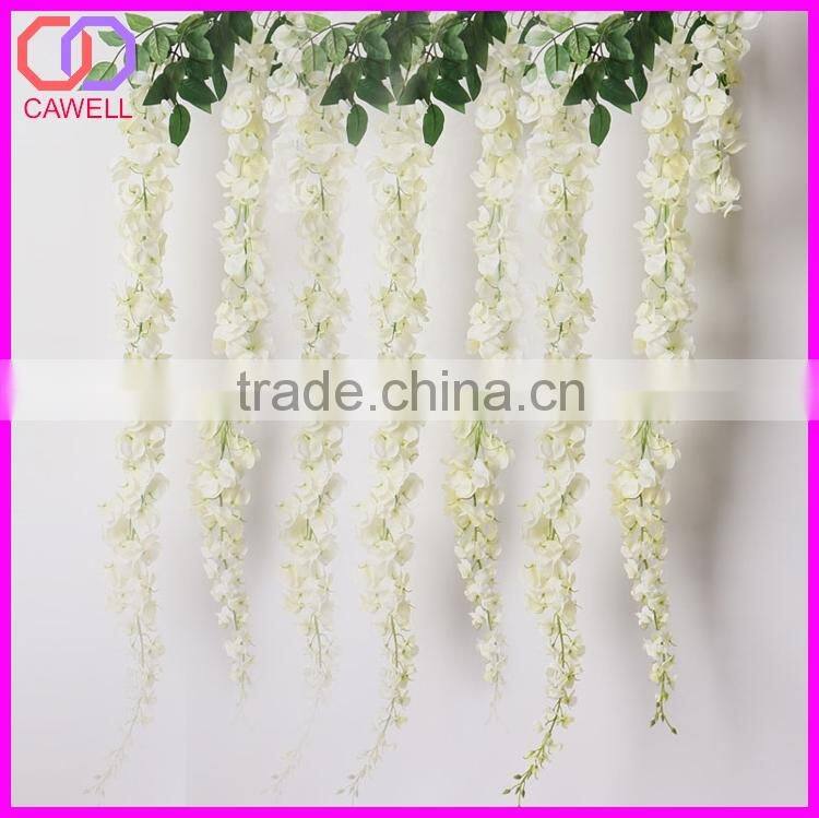 wedding and christmas decoration artificial fabric wisteria new products 2016