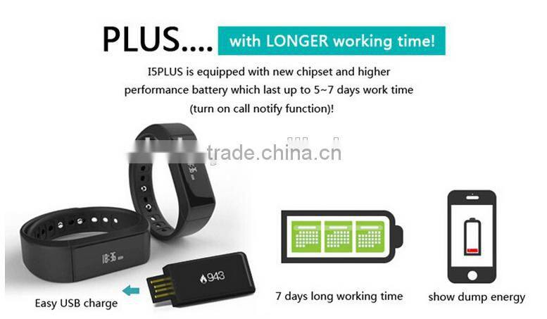 I5 plus TPU Fitness Tracker Clock Anti-lost Passometer i5 Plus Smart Bracelet