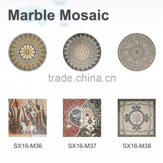 Water jet mosaic tile for customized