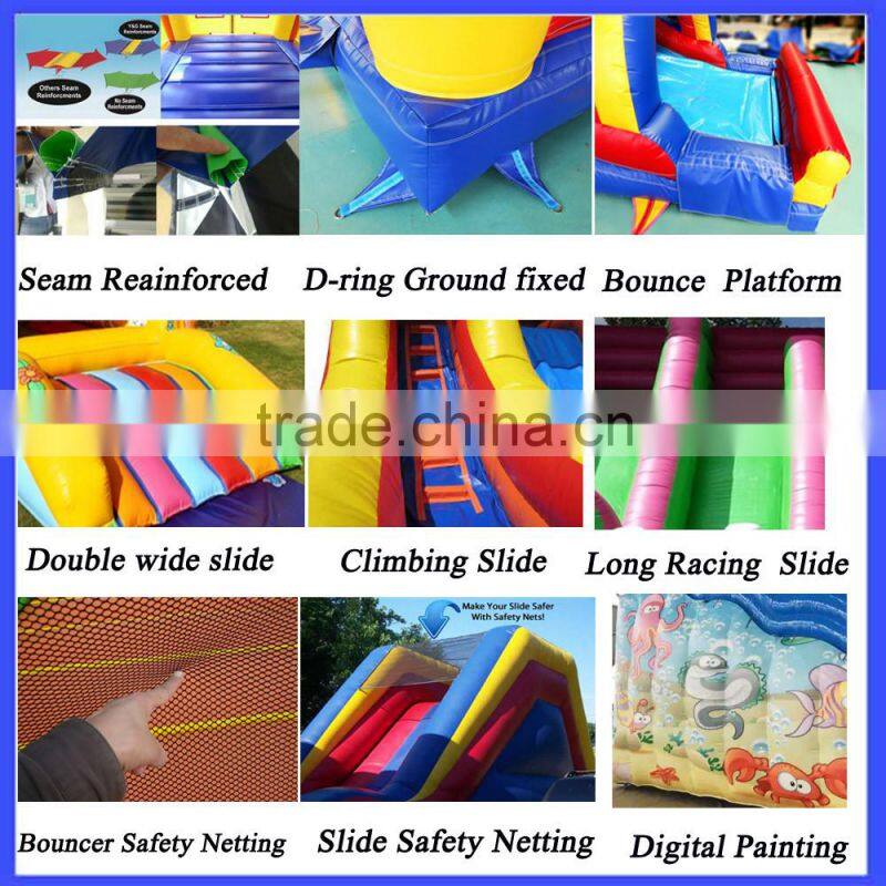 inflatable bouncy castle with water slide,used inflatable water slide clearancefor sale
