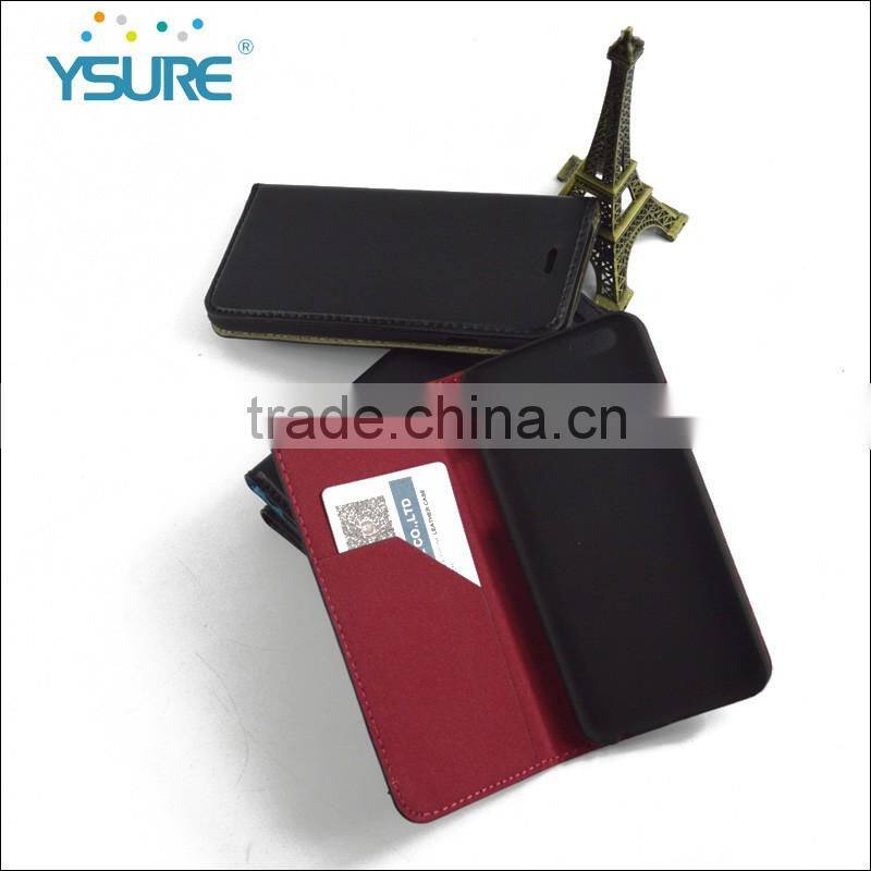 2016 Hot Sales Simple Style Real Leather Cases for iphone6 Suitable for Business Man with Card Slot