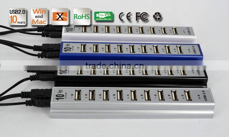 Top Grade 10 port usb 2.0 hub from usb por hub suppliers with lager capacity