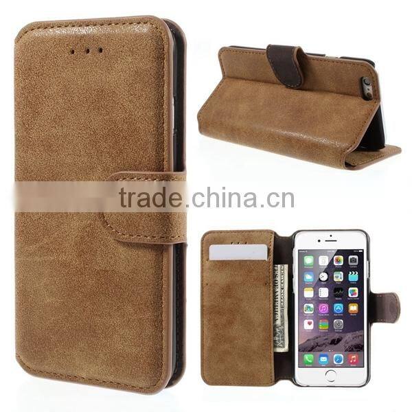 super slim wallet leather case for apple iphone 6 , for apple iphone 6 case, for iphone 6 plus case slim