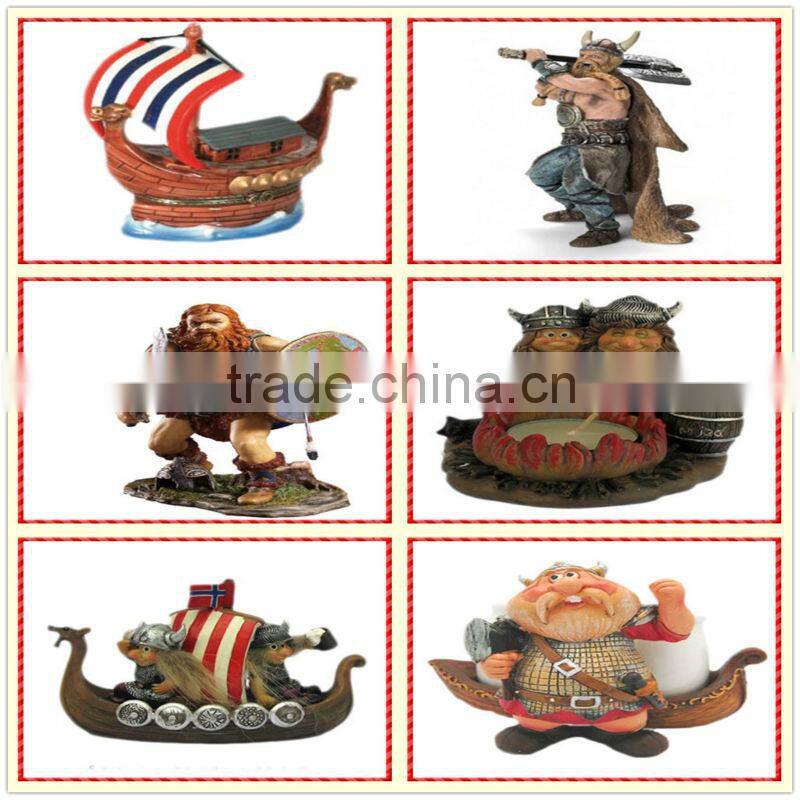 Unique custom resin brave Viking Figurines