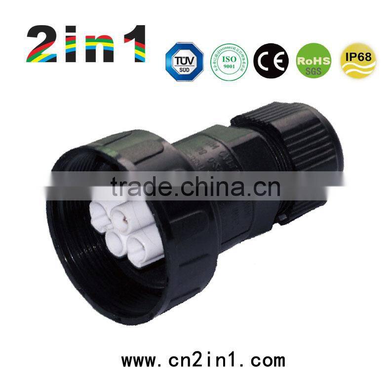 4 Pin Automotive Electrical Wire Connector,686A Series, IP68 Waterproof Rating, Electric Screw Connectors