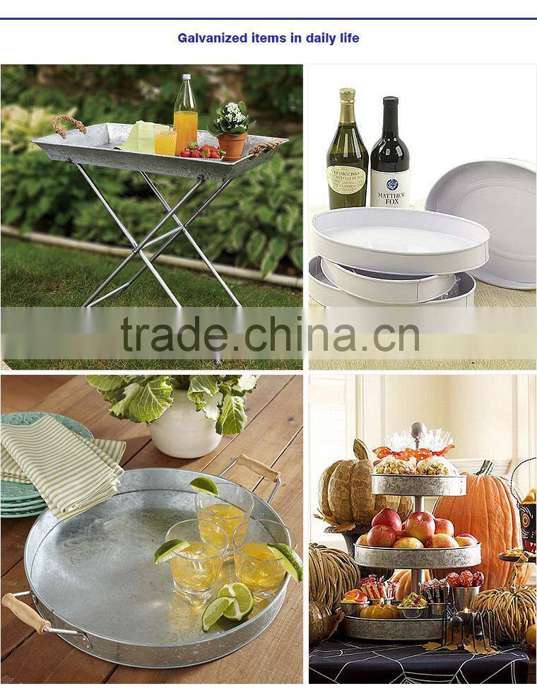 Cocktails Metal Serving Tray, Full Color