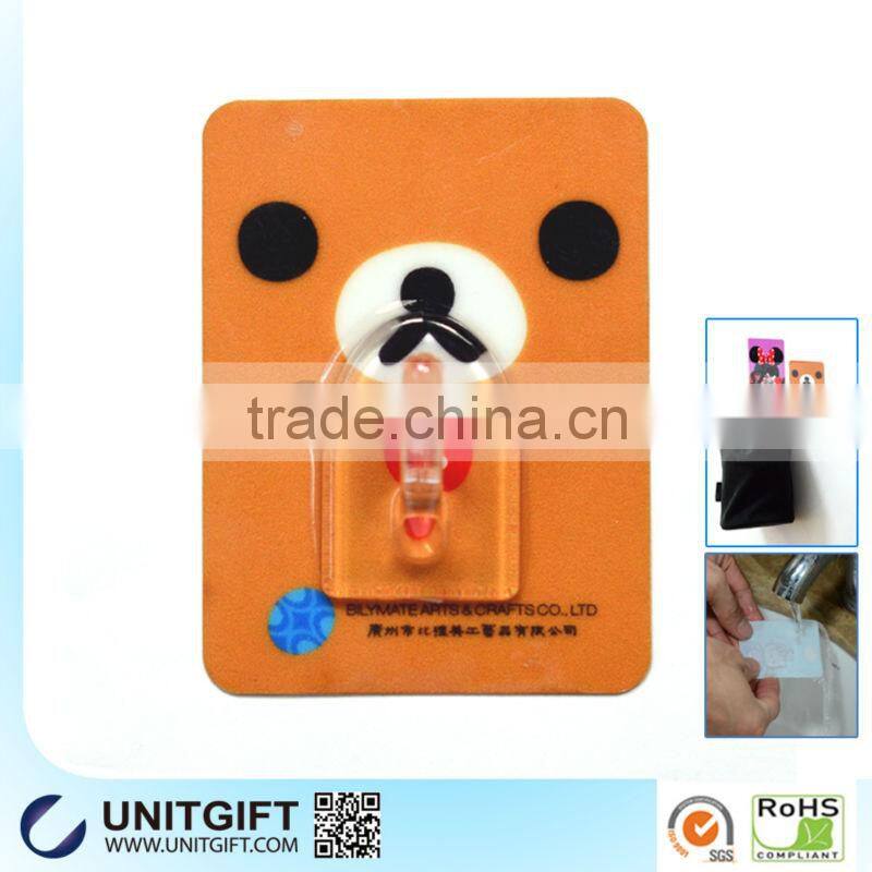 2014 new designed reusable silicone adhesive hanger hook