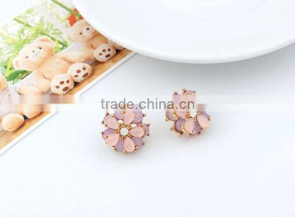 Flower stud earrings jewellery exports wholesale jewelry