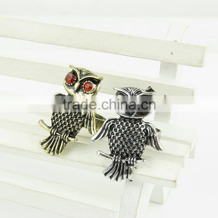Hot fashion jewelry 2016 new owl rings
