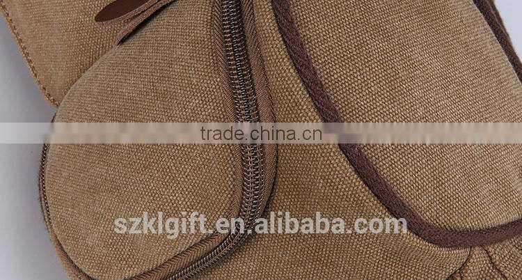Hot selling canvas travel shoulder bag for men with low price