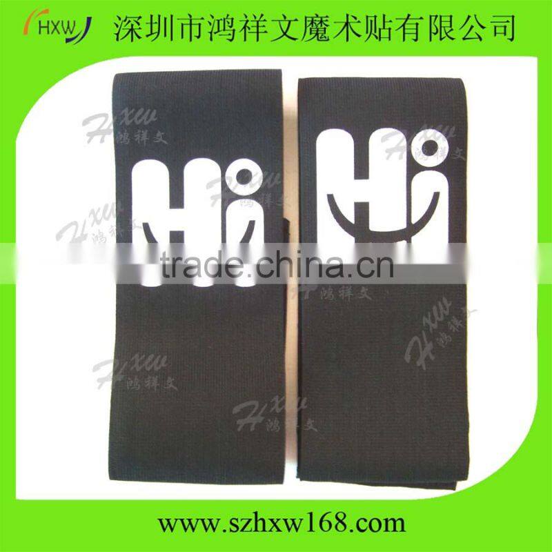 Custom adjustable elastic hook and loop strap