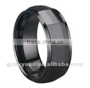 engraved Ceramic ring for young men and women
