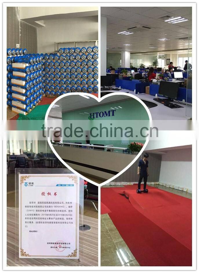 2016 new arrival product 8 10inch matte shells Two Wheels Self Balancing Scooter With Bluetooth Speaker and remote